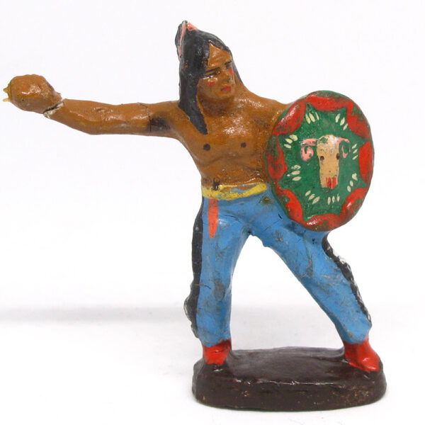 EB06-02 Indianer, stehend mit Speer und Schild