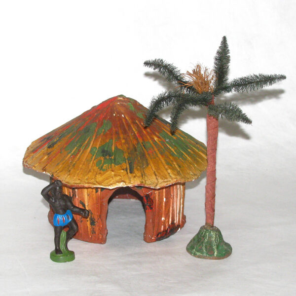 H0006 - 430/4 mittlere Rundhütte mit Palme